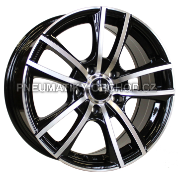 Alu kola Racing Line F20, 16x7 5x115 ET40, černá + leštění